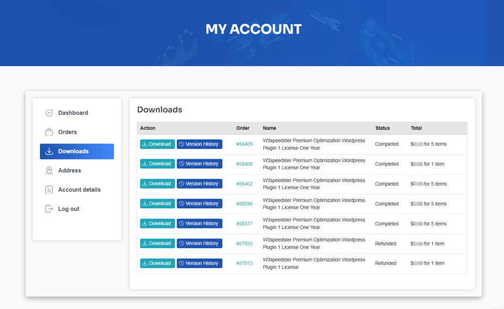 My Account